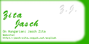 zita jasch business card